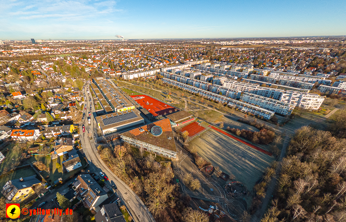 16.01.2023 - Luftbilder vom Marx-Zentrum und Gartenstadt Trudering